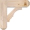 Ekena Millwork Balboa Craftsman Smooth Bracket w/ Offset Brace, Douglas Fir, 7 1/2"W x 24"D x 24"H BKT0806X24X24BOA04SDF - alternate 2